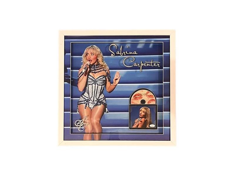 Sabrina Carpenter Signed 21x21 3D Light up Framed CD JSA - Etsy