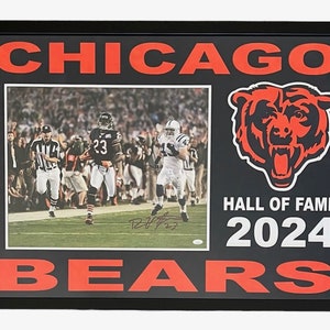 Devin Hester Signed Chicago Bears Photo Frame JSA 28x38
