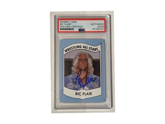 Ric Flair Signed Wrestling All Stars #27 Reprint Card PSA - Etsy 日本