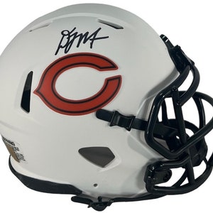 DJ Moore Chicago Bears Autographed Signed Lunar Mini Helmet JSA