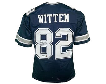 Jason Witten Signed Custom Navy Football Jersey Beckett - Etsy