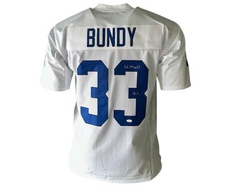 Ed O'Neill Signed Al Bundy #33 Polk High School Blue Football Jersey w/Al