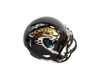 Travis Etienne Signed Jacksonville Jaguars Speed Mini Football Helmet Beckett