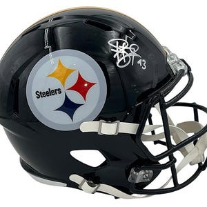 Troy Polamalu Signed Pittsburgh Steelers Speed Full Size Football Helmet JSA