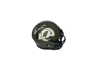 Puka Nacua Autographed Los Angeles Rams STS Mini Helmet Fanatics