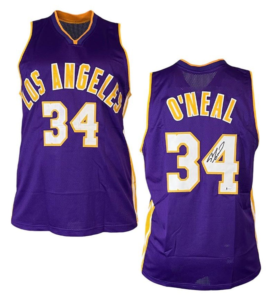 Shaquille Oneal shaq Signed Custom Purple Basketball Jersey Beckett - Etsy