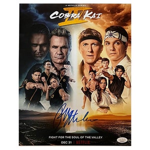 Ralph Macchio Autographed The Karate Kid Cobra Kai Color 11x14 Photo JSA