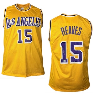 Austin Reaves Signed Custom Los Angeles Yellow Basketball jersey Beckett