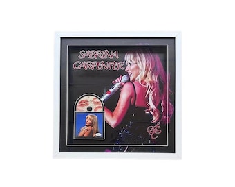 Sabrina Carpenter Signed 21x21 3D Light Up Framed CD JSA