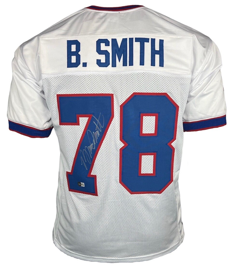 Bruce Smith Autographed and Framed White Buffalo Bills Jersey