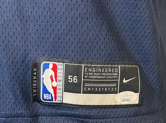 Ja Morant Signed Nike Men's Memphis Grizzlies #12 Navy Swingman