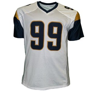 Aaron Donald Los Angeles Custom White Jersey image 2