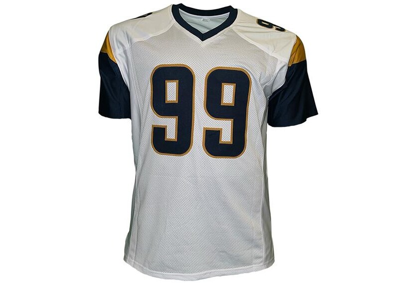 Aaron Donald Los Angeles Custom White Jersey image 2