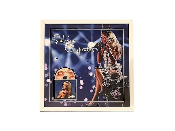 Sabrina Carpenter Signed 21x21 3D Light up Framed CD JSA - Etsy
