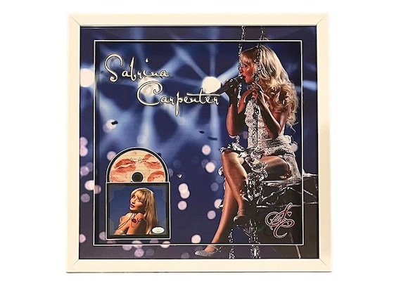 Sabrina Carpenter Signed 21x21 3D Light up Framed CD JSA - Etsy