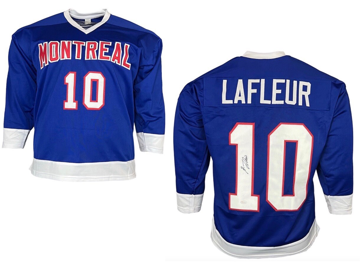 Guy Lafleur Signed Canadiens Custom Framed Photo Display (JSA)