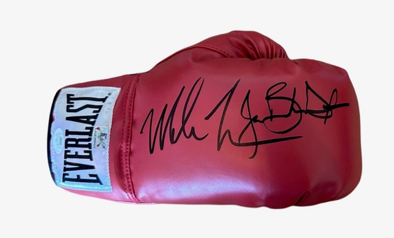 Mike Tyson & Buster Douglas Signed Red Everlast Boxing Glove (jsa