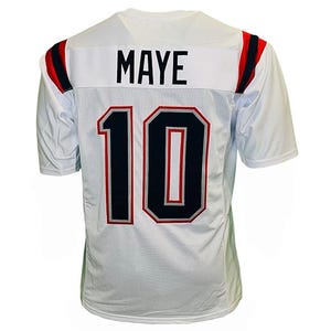 Drake Maye #10 Men's New England Patriots Jersey – On Field, Size XL, Blue – Official NFL Gear - View #4