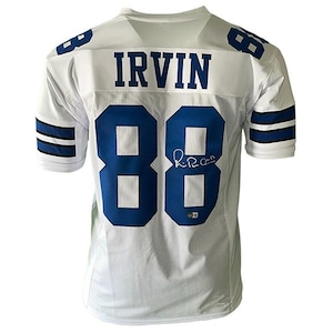Michael Irvin Signed Dallas Custom White Football Jersey Beckett