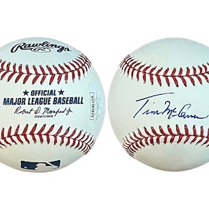 Tim McCarver Autographed official Major League Baseball (JSA)