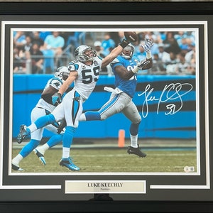 Luke Kuechly Autographed Carolina Panthers Framed 16x20 Photo Beckett