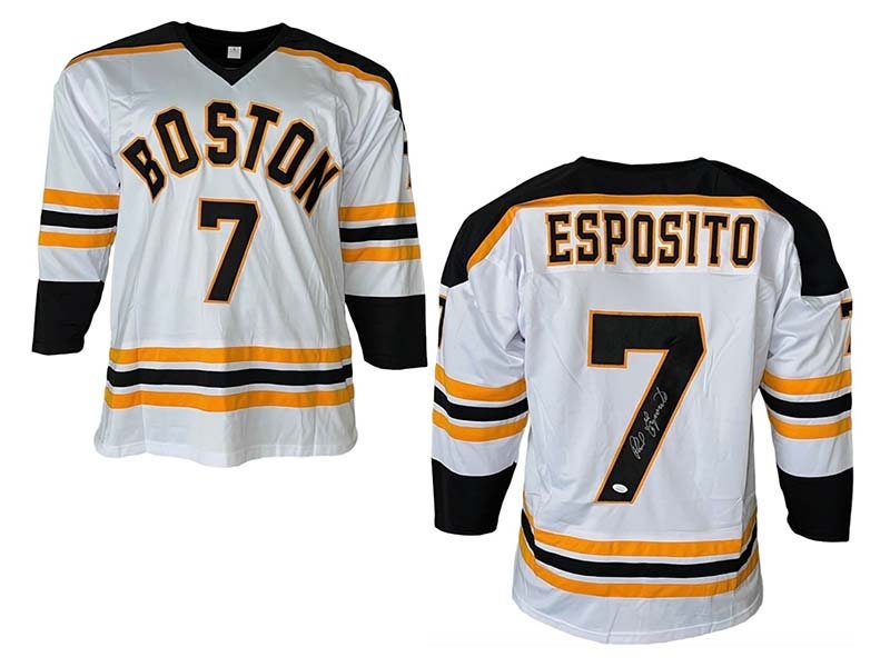 Signed Phil Esposito Jersey - White Fanatics