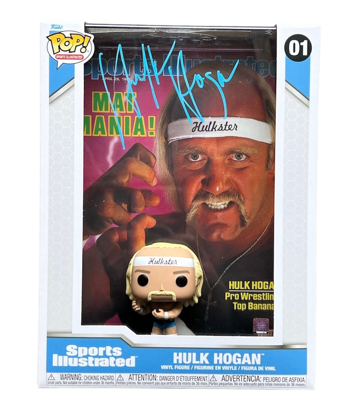 Hulk Hogan Signed WWE Sports Illustrated Funko Pop #01 Beckett
