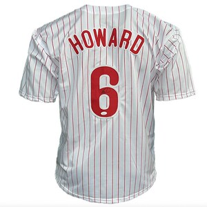Ryan Howard Autographed Philadelphia White Pinstripe Baseball Jersey (JSA)