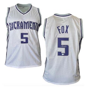 De'Aaron Fox Signed Autograph Sacramento Kings Jersey NBA Kentucky NCAA