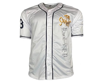 The Sandlot Cast Signed Baseball Jersey Beckett Autographed by 6