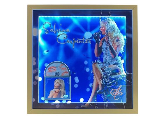 Sabrina Carpenter Signed 21x21 3D Light up Framed CD JSA - Etsy