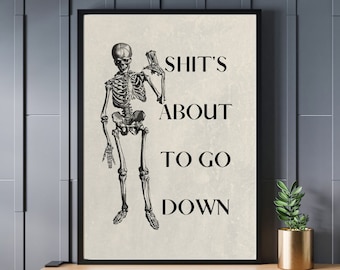 Halloween Badezimmer Dekor, Gothic Wohndekor, printable Wohndekor, Badezimmer Schild, Digitaldruck, Bitte beschwören Sie keine Dämonen im Badezimmer