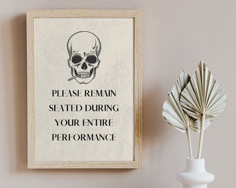 Halloween Badezimmer Dekor, Gothic Wohndekor, printable Wohndekor, Badezimmer Schild, Digitaldruck, Bitte beschwören Sie keine Dämonen im Badezimmer