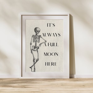 Halloween bathroom decor, gothic home decor, printable home decor, bathroom sign, digital print, Please don&#39;t summon demons in the bathroom