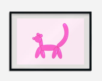 Impresión minimalista de vivero de nostalgia, impresiones de arte de pared de moda, impresiones de pared rosa, arte imprimible de moda, decoración estética preppy, impresión digital de moda