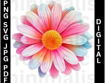 Daisy Png, Flower Png Daisy flower Png Słonecznik Png, Daisy Sublimacja, Daisy Clipart, Daisy Cute, Projekt Sublimacji, Pobieranie Cyfrowe, Plik Png