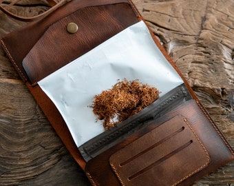 Lord of the Rings // Leather Tobacco Pouch // Elven Leaf // Leather Tobacco  Pouch // Gifts for Smokers / Genuine Leather Tobacco Pouch / Leather Tobacco  Pouch