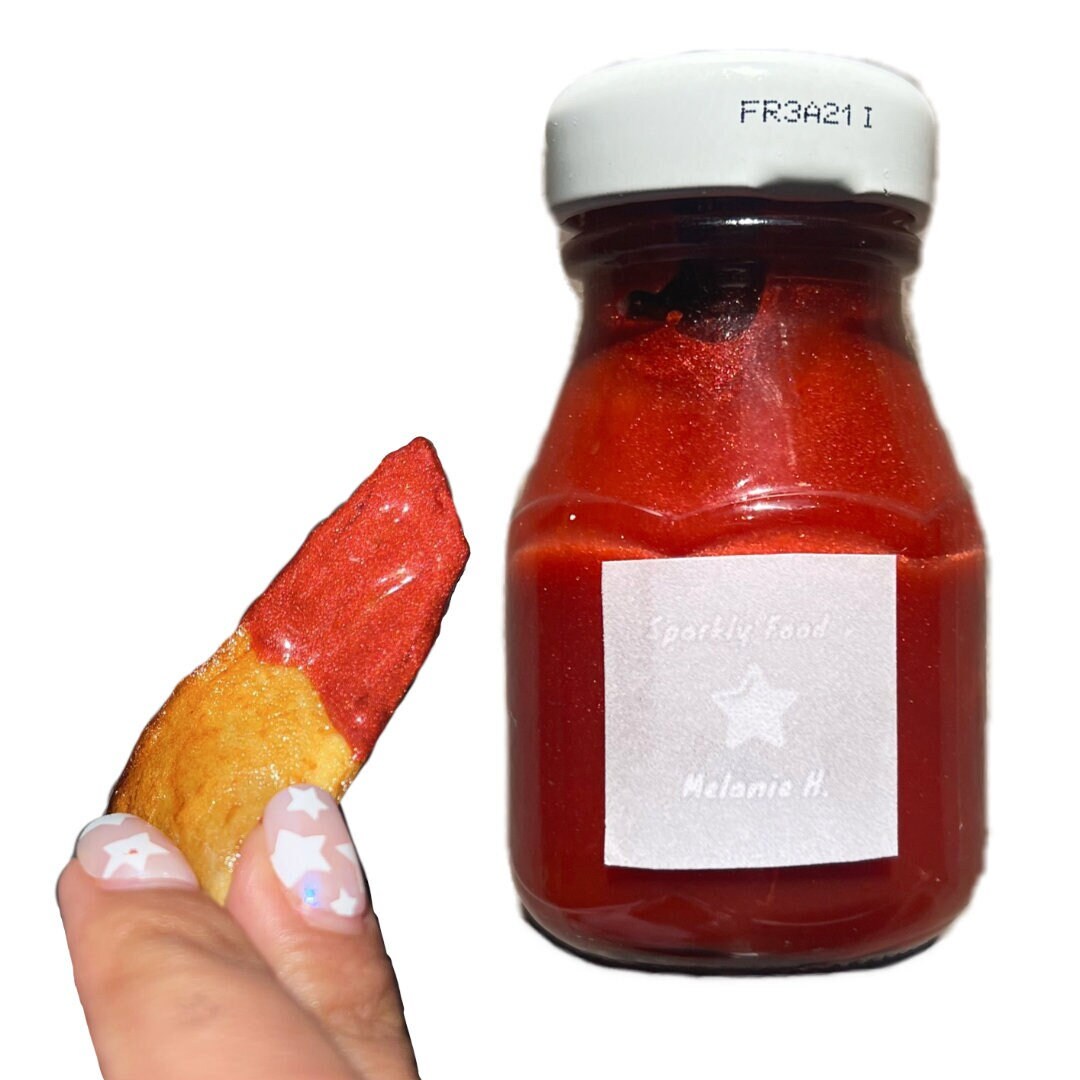 Sparkly Ketchup Edible Sparkles Inside No Rhinestones Etsy