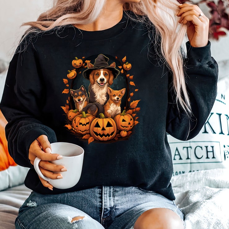 Сute Ghost Dog T-Shirt, Ghost Dog T-Shirt, Dog Lovers Shirt, Iprintasty Halloween, Halloween Dog T-Shirt, Spooky Season