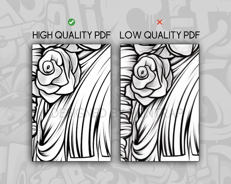 Baddies Coloring Book 70 Page Cute Girls Women Manga Fantasy Anime