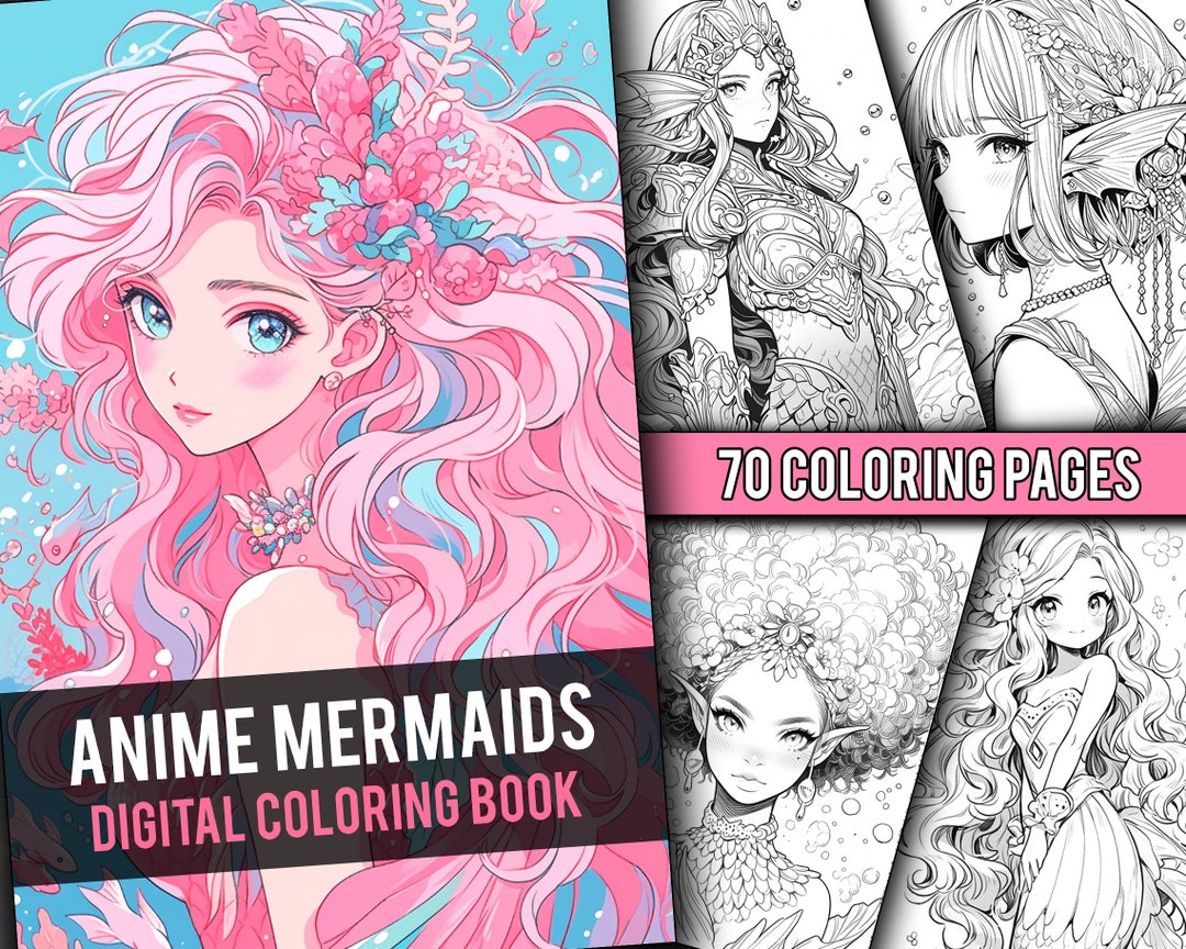 Anime Coloring Book for Adults. Teens, Kids: Japanese Anime Coloring Book  for Women, Men, Girls Color Cute Anime and Manga characters with 70  Coloring
