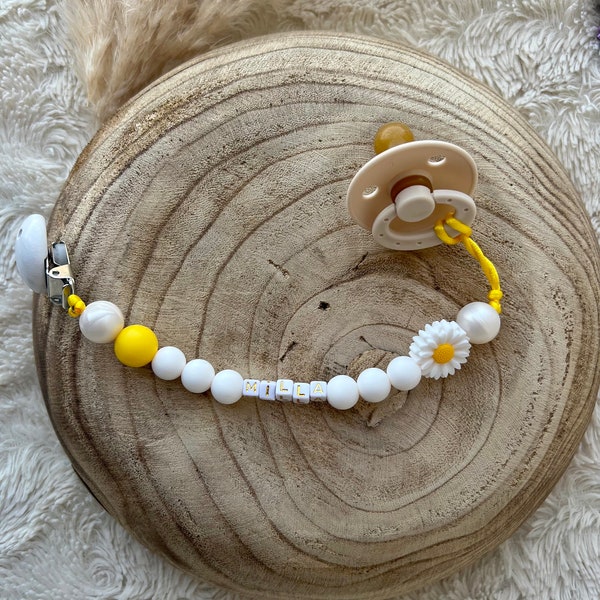 Pearl Pacifier Clip Etsy