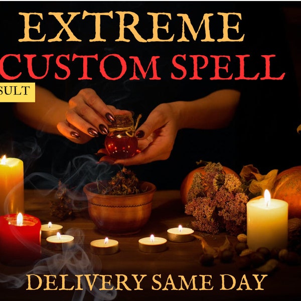 Manifest Your Desires: Tailored Magic for Custom Spell Casting | Experience the Power of Witchcraft Spells | Same-Day Casting, Fast Results