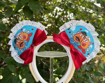 Sweethearts Mr and Mrs Potatoe Head Inspired Disney Ears | Light up Disney Ears