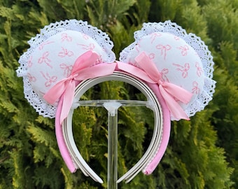 Pink bows Disney Ears | Pink Disney Ears | Light up Disney Ears |