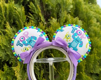Monsters Inc Disney Ears  | Pixar Mouse Ears Headband | Light Up Disney Ears