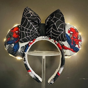 Spiderman Disney Ears | Light up Spiderman Disney Ears | Avengers Campus