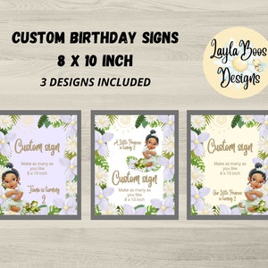 Tiana Birthday Custom Signs, Princess and Frog Party Decor, Tiana Custom Signs, Tiana Party Decor, Tiana Printable