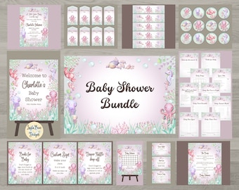 Under The Sea Baby Shower Bundle (Digital Download)
