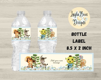 Ogre Water Bottle Labels: Shrek Party Decor (Digital Download)